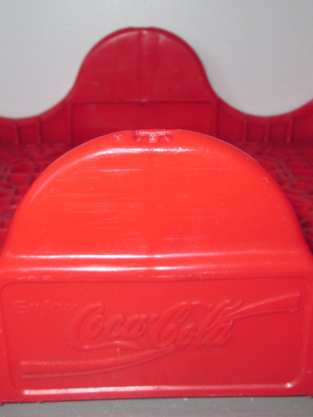 Vintage Coca-Cola Plastic Red Crate Made in Canada Decor